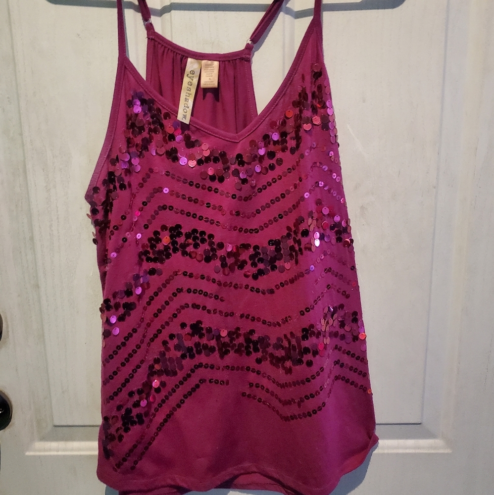 Pink sequins shirt